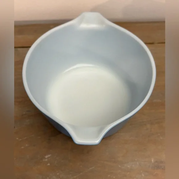 Vintage Pyrex Turquoise Snowflake Dish 1 QT - Picture 5 of 7